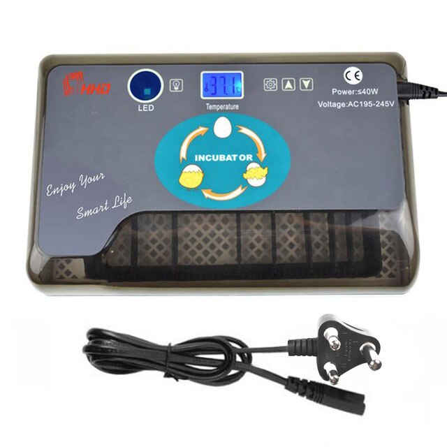 Full Automatic Incubator Brooder Farm Hatchery Machine 12 Egg Hatcher Chicken Automatic Egg Incubator Goose Bird Quail Brooder: ZA  PLUG / 220V