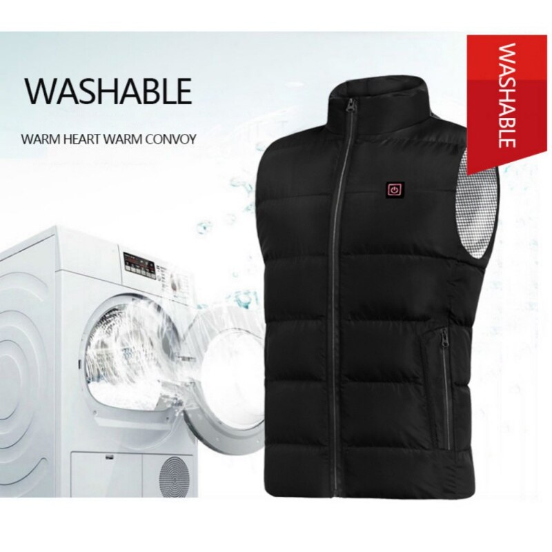 Veste chauffante USB hommes hiver électrique chauffée veste sans manches pêche en plein air chasse randonnée gilet gilet