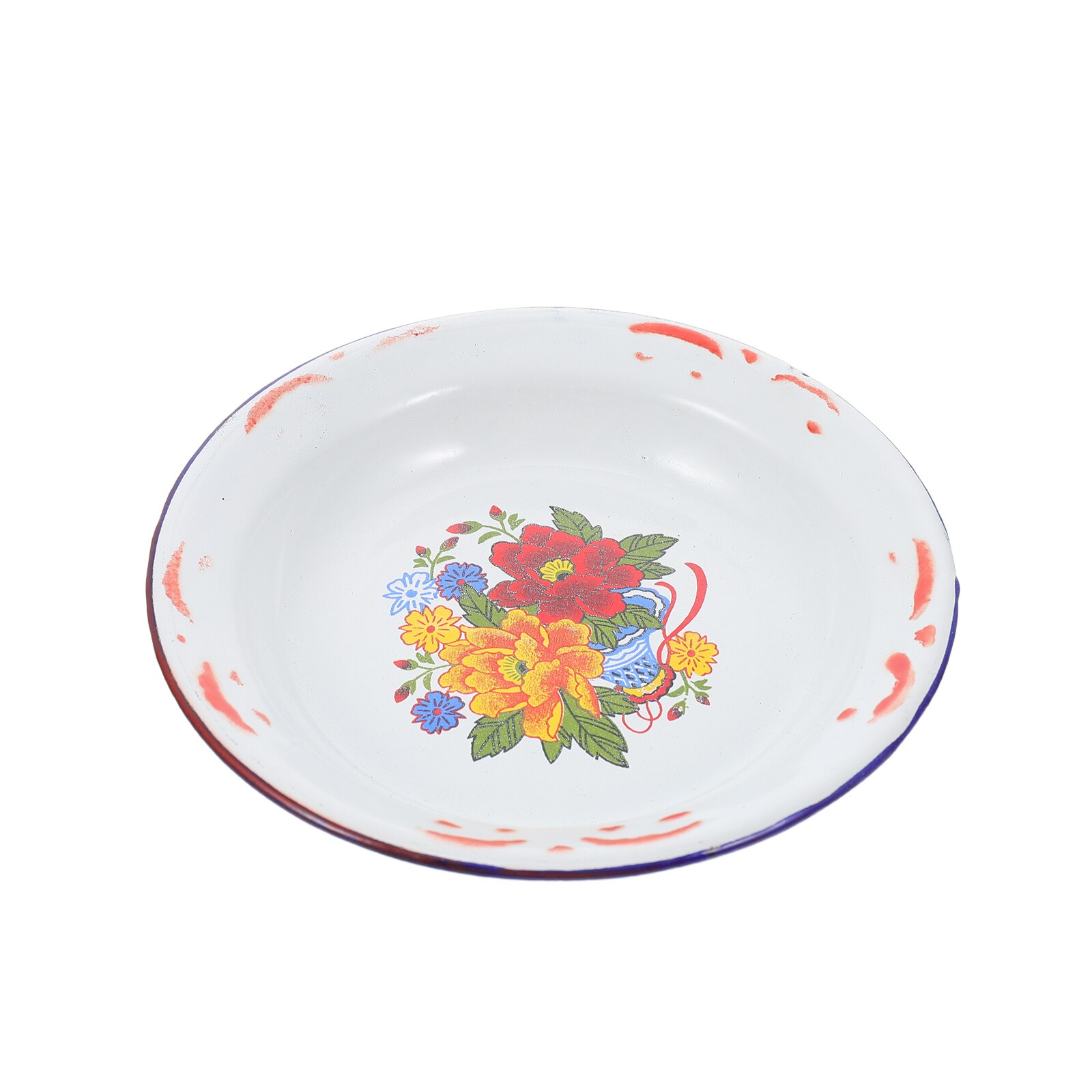 Thickened Enamel Food Plate Enamelware Plate Snack... – Vicedeal