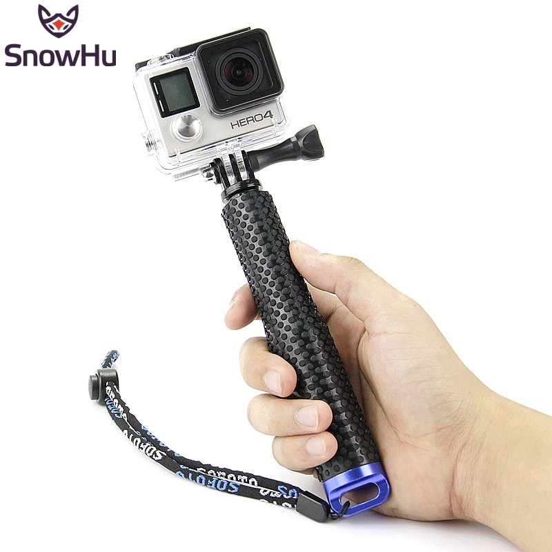 Snowhu Uitschuifbare Handheld Stok Telescopische Monopod Statief Selfie Stick Voor Gopro Hero 8 7 6 5 4 3 + Voor xiaomi Yi 4K Sjcam GP180
