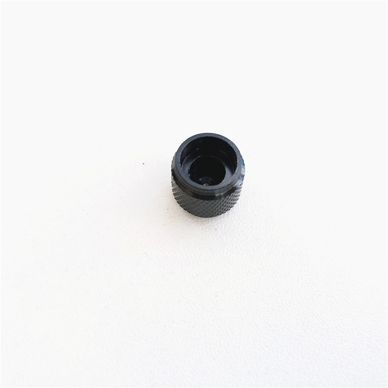 5pcs aluminum knob potentiometer knob 12.5*11*6mm Knurled black potentiometer cap car knob switch cap Encoder for amplifier