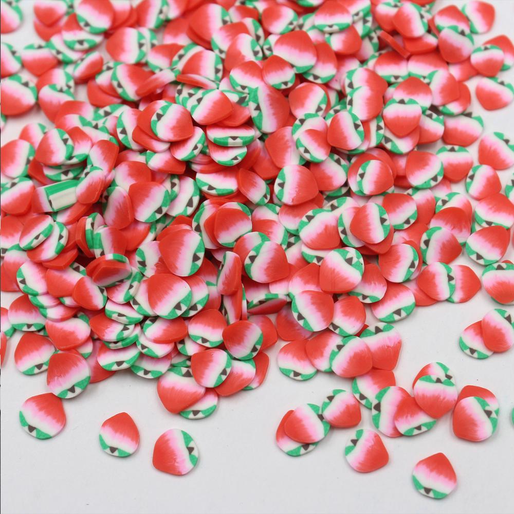 100g/lot Fruits Polymer Soft Clay Juicy Peach Sprinkles or Arts and Mobile Decoration DIY Crafts Filler Accessories: Default Title