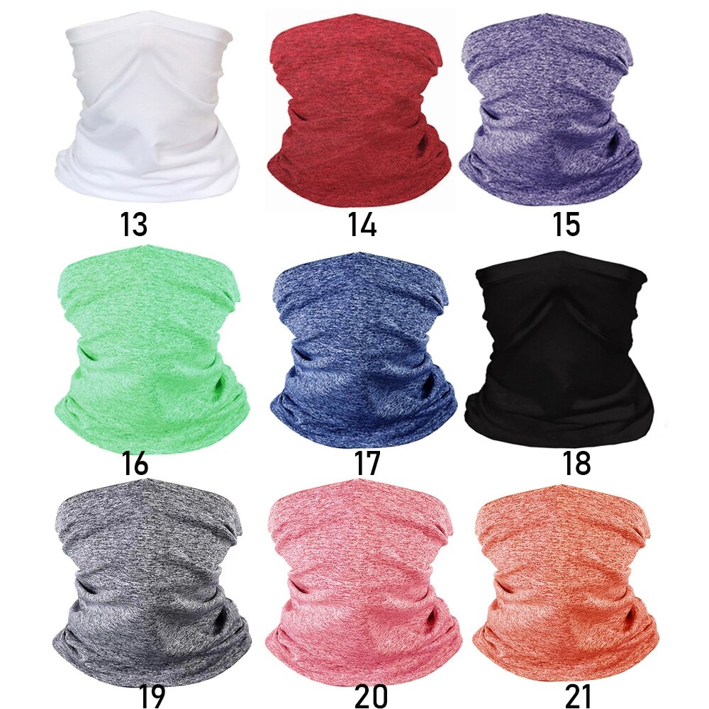 Unisex hoofd gezicht nek gaiter tube elastische bandana sjaal outdoor fietsaccessoires halve gezichtssjaals met onzichtbare zak