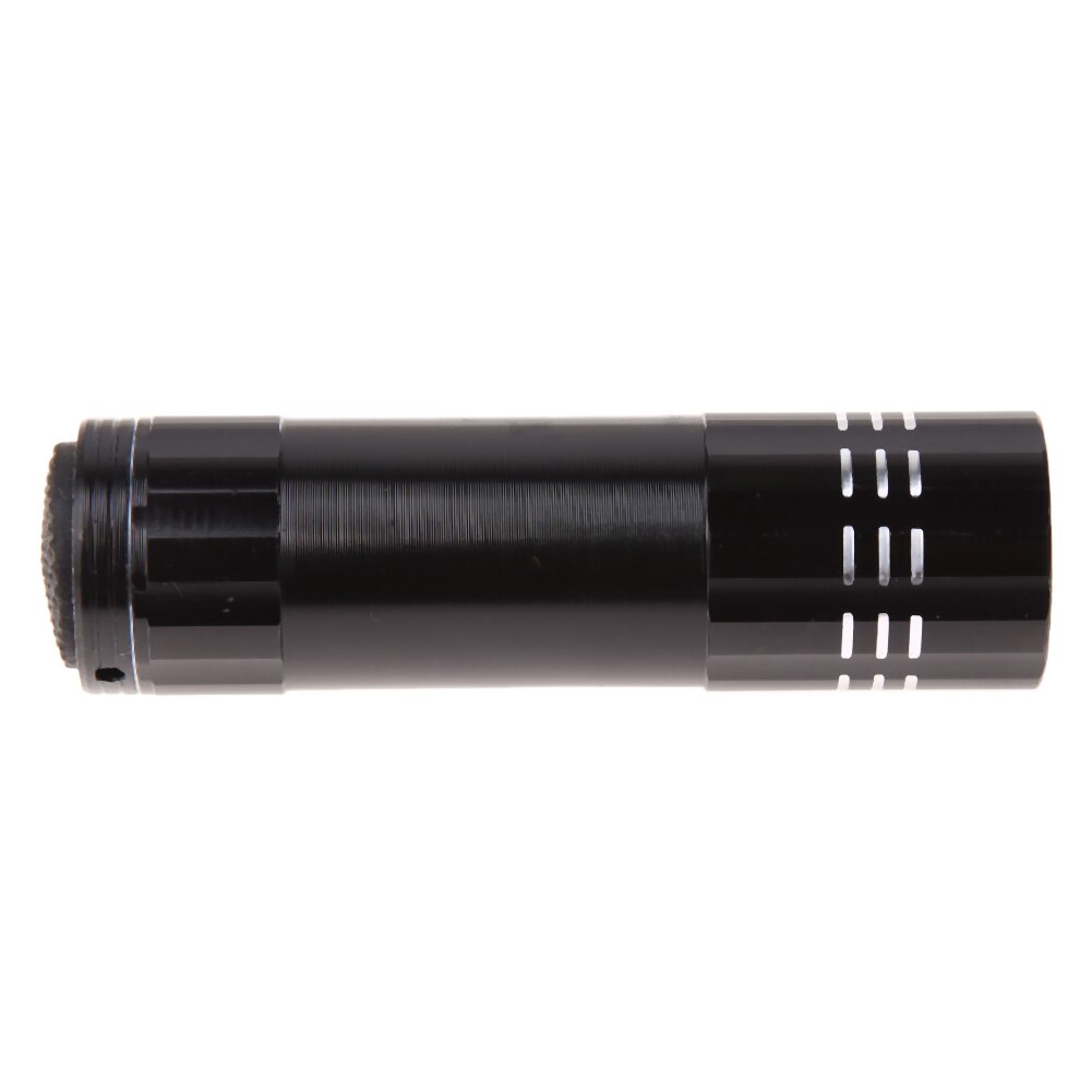UV Light Torch Lamp Super Mini 9 LED Flashlight Black Ultraviolet Light Super Mini Aluminum UV Flashlight Torch Lamp