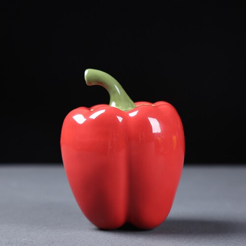 Kreative Keramik Tee Caddie Grün Pfeffer Tee Dosen Mini Tragbare Reise Lagerung Dosen Chinesischen Kung Fu Tee Kasten Keramik Tee Glas: rot S