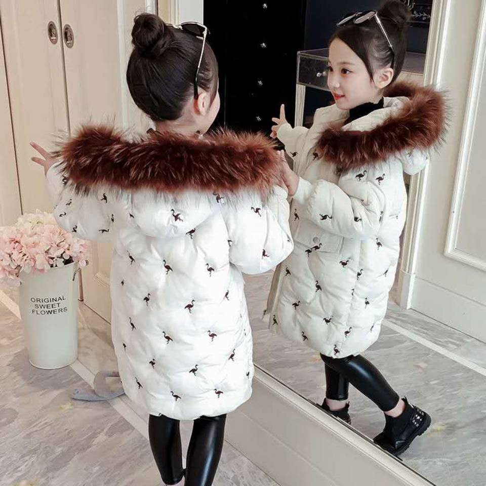 Girls Down Jacket Russia Winter Clothing Kids Warm Thick Coat Windproof Coats For 4-13 Year Girl Outerwear