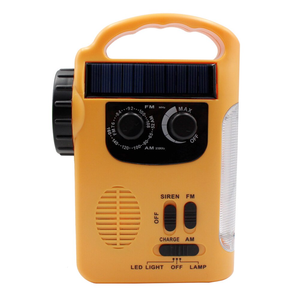 Electronics Emergency FM Power Bank LED Lamp Home Portable Outdoor AM Automotive Radios Hand Crank Camping Solar Dynamo