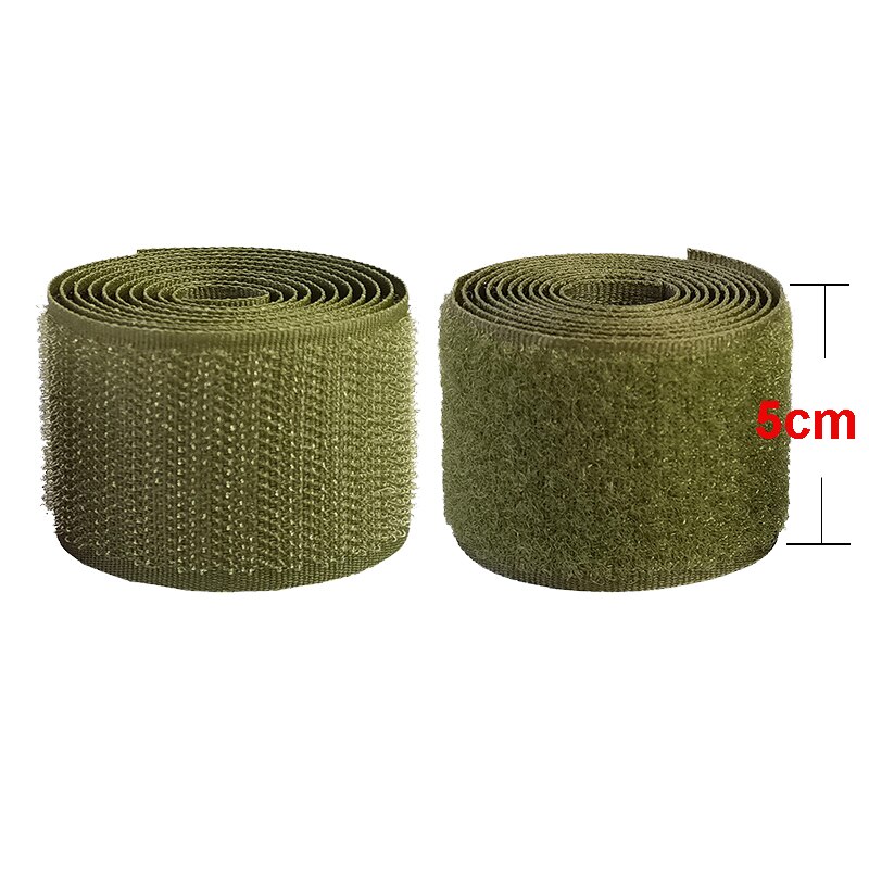 4M * 5Cm Olijf Nylon Sluiting Tape Geen Lijm Naaien Magic Loop Haak Sticker Strip Kleding Stick Tape velcroing Band