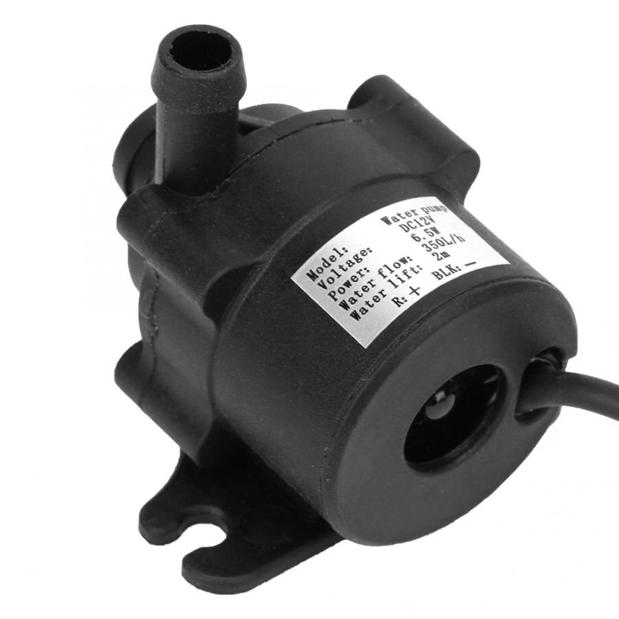 DC 12V 6.5W Brushless Water Pump Portable Mini Ultra Quiet Submersible Pumoo Low Pressure For Cooling System Fountains Heater
