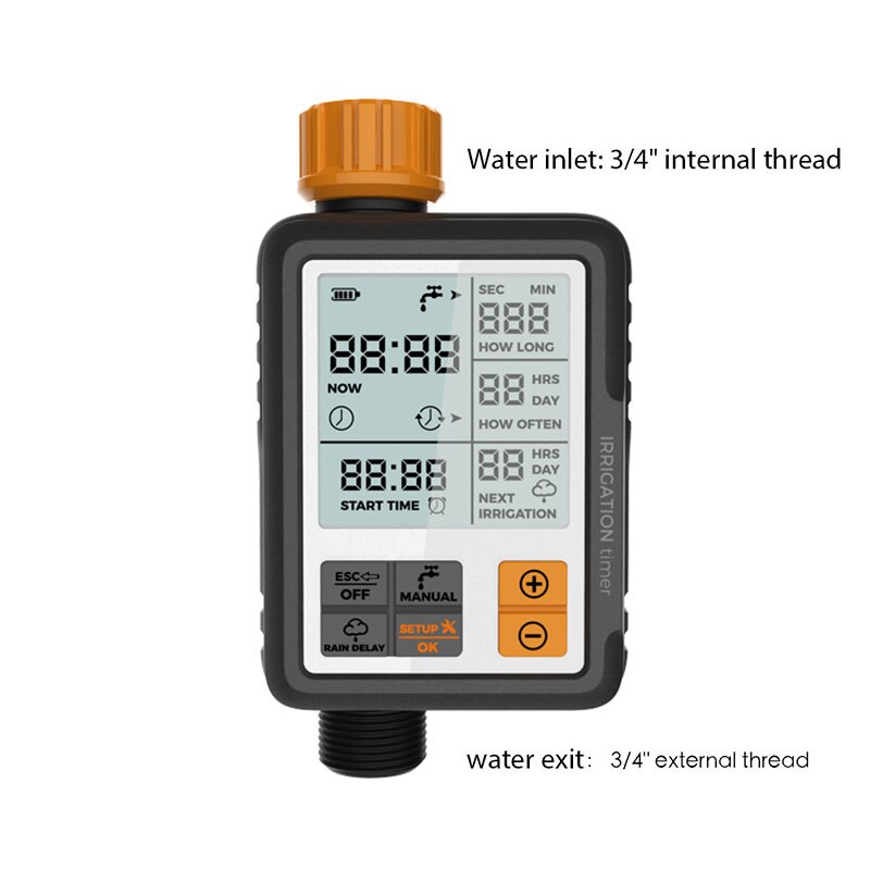 Automatische Elektronische Wasser Timer Lcd Bildschirm Sprinkler Controller Outdoor Garten Timer Bewässerung Timer Bewässerung Controller Werkzeug