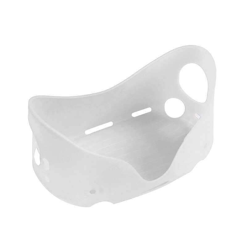 Siliconen Beschermhoes Shell Case Voor Oculus Quest 2 Vr Headset Hoofd Cover Skin Anti-Krassen Voor Oculus Quest 2 H052: WHITE