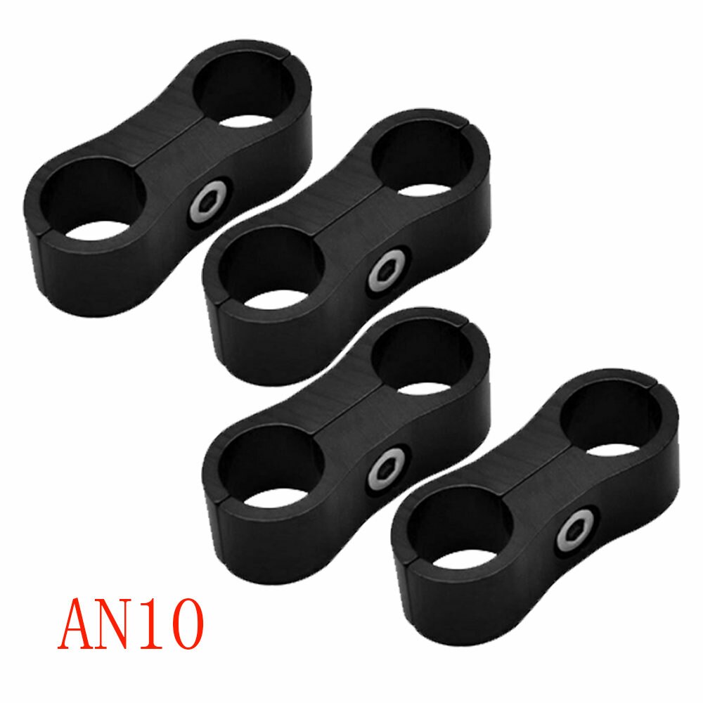 4Pcs/Set 6AN 8AN 10AN 12AN Hose Separators Braided Hose Separator Clamp Fitting Adapter For Oil Fuel Hose Line