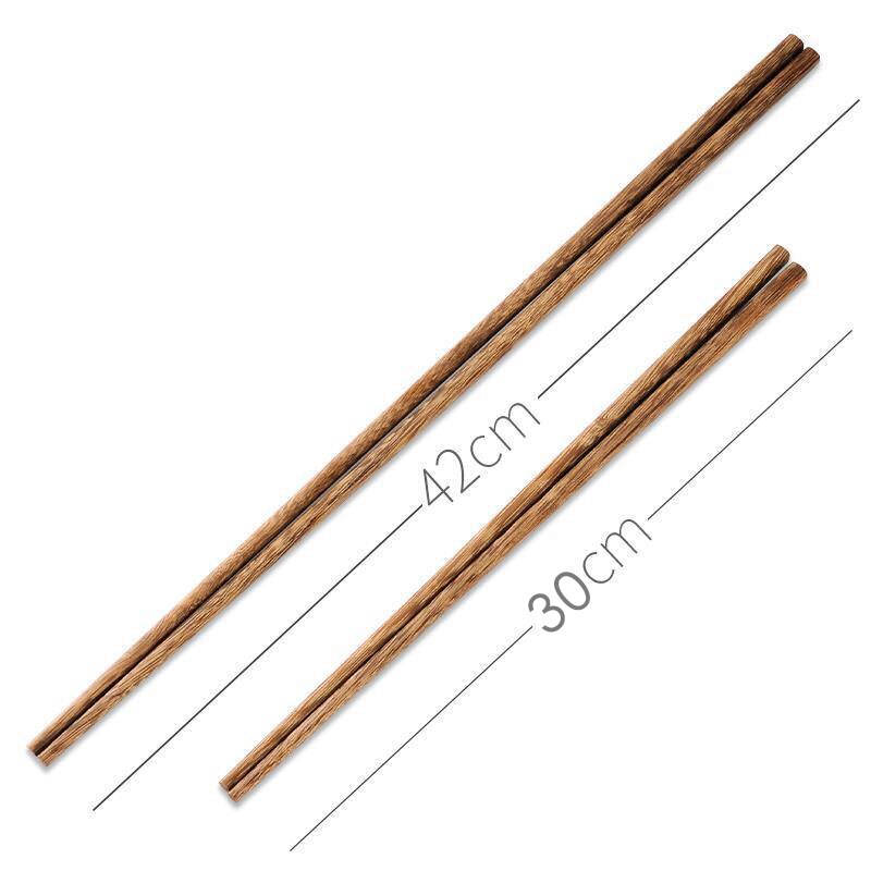 Wooden Chopsticks Super Long Chopsticks Cook Noodles Deep Fried Pot Chinese Style Food Sticks Kitchen Tools Red Sandal Wood#