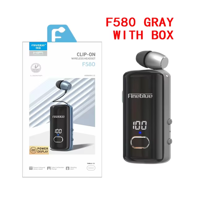 Fineblue F580 Draadloze Koptelefoon Bluetooth 5.3 Intrekbare Draagbare Headset Gesprekken Herinneren Trillingen Sport Run Hoofdtelefoon F920 F520: green