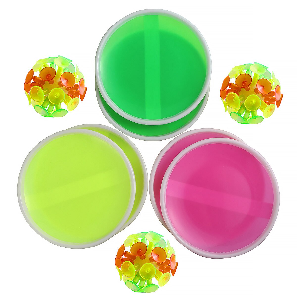 Juego de 3 piezas de guantes con ventosas adhesivas, pelota para lanzar, pelota de tiro, juego al aire libre, juego de juguetes deportivos de ocio interactivos padres e hijos: color 1