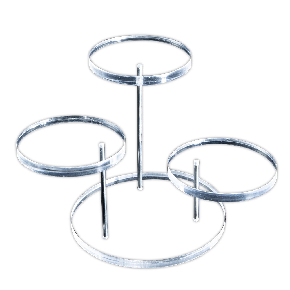 Portable Acrylic Products Display Stands Plexiglass Displaying Risers Shelves for Mini Figurines Collectibles Foods