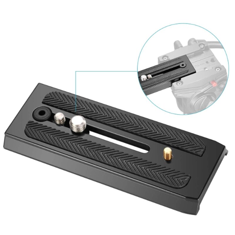 Piastra a sgancio rapido estesa per fotocamera sportiva calda per Manfrotto 500Ah 701 577 PTZ Bainuo S4 S6