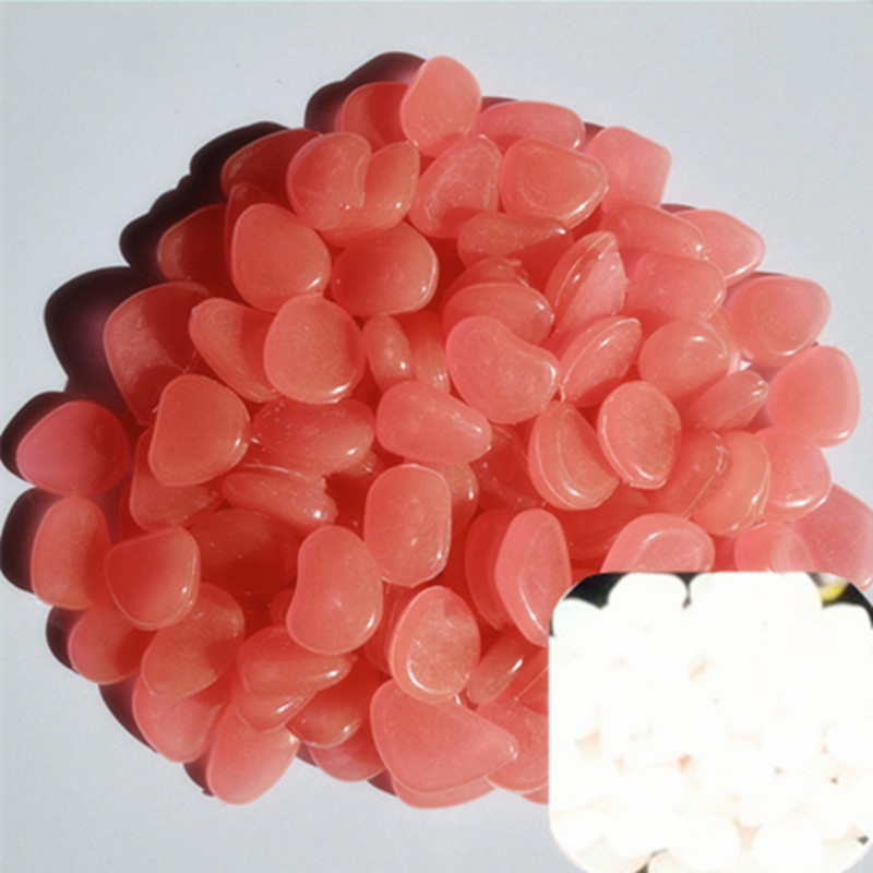 Piedras fluorescentes para pecera de jardín, accesorios de decoración de piedra luminosa para acuario, piedras brillantes en la oscuridad, , 10 Uds.: 10PCS Pink