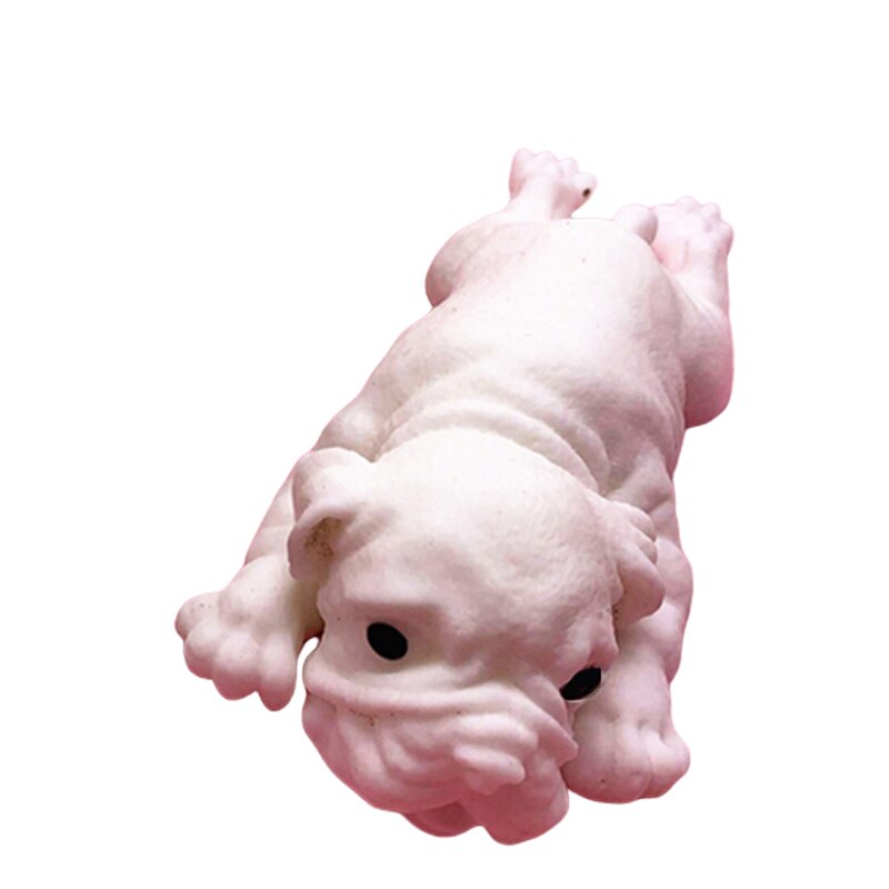 Anti-stress Nette Puppy Soft Spielzeug Mops Healing Spaß Kawaii Stressabbau Spielzeug: White