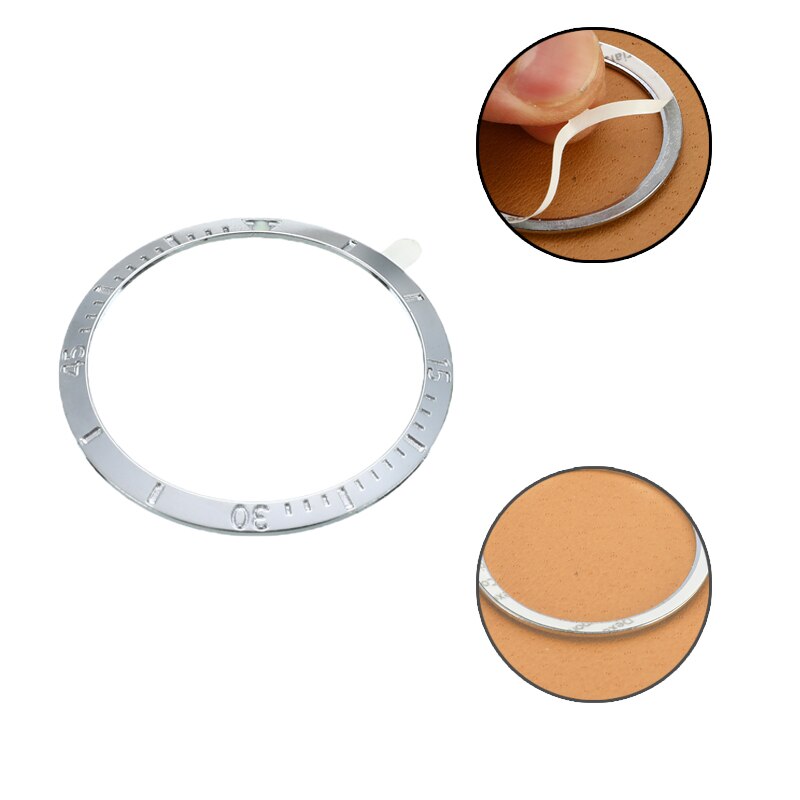 46mm Anti-scratch Metal Smart Watch Bezel Ring for Samsung Galaxy Watch Gear S3 Frontier and ClassicAdhesive Cover Replacement