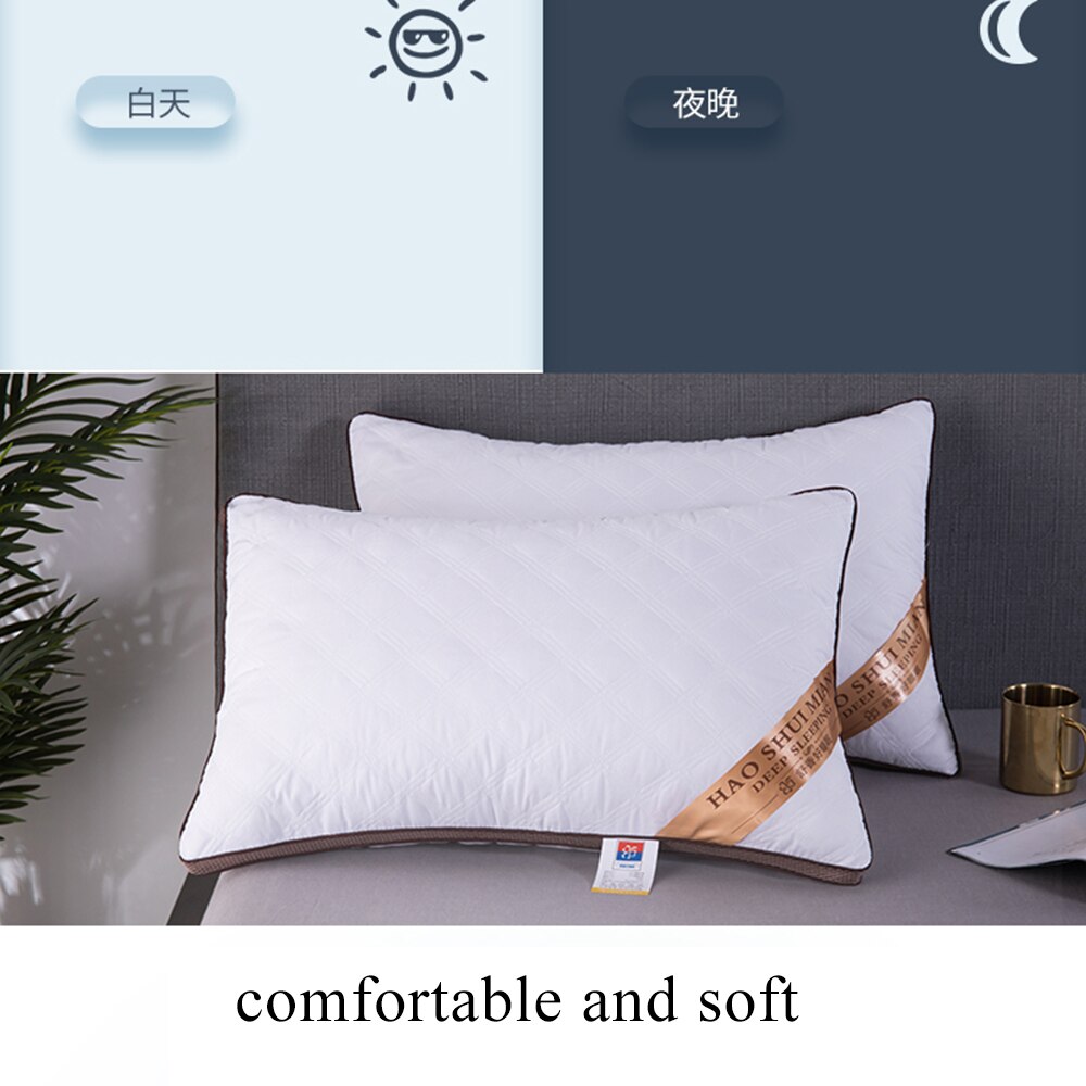 Slowdream 48x74cm Size Pillow For Bed Rectangle Cotton Padding Throw Cushion Pillow White Core Soft Pillow Home Textiles