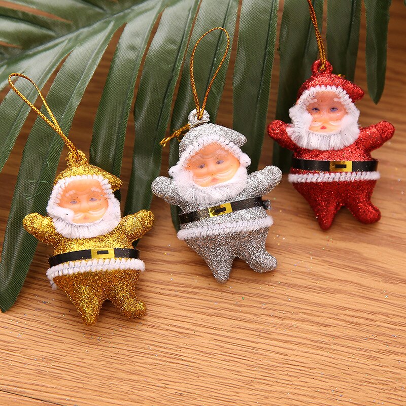 6 stuks kerstman hanger vrolijke kerstversiering voor thuis kerstboomversieringen jaardecoratie festival feestartikelen