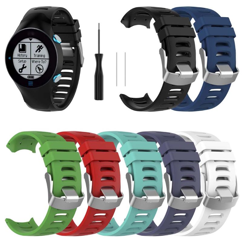 Mode Siliconen Vervanging Wrist Strap Watch Band Voor Garmin Forerunner 610 Horloge Met Gereedschap