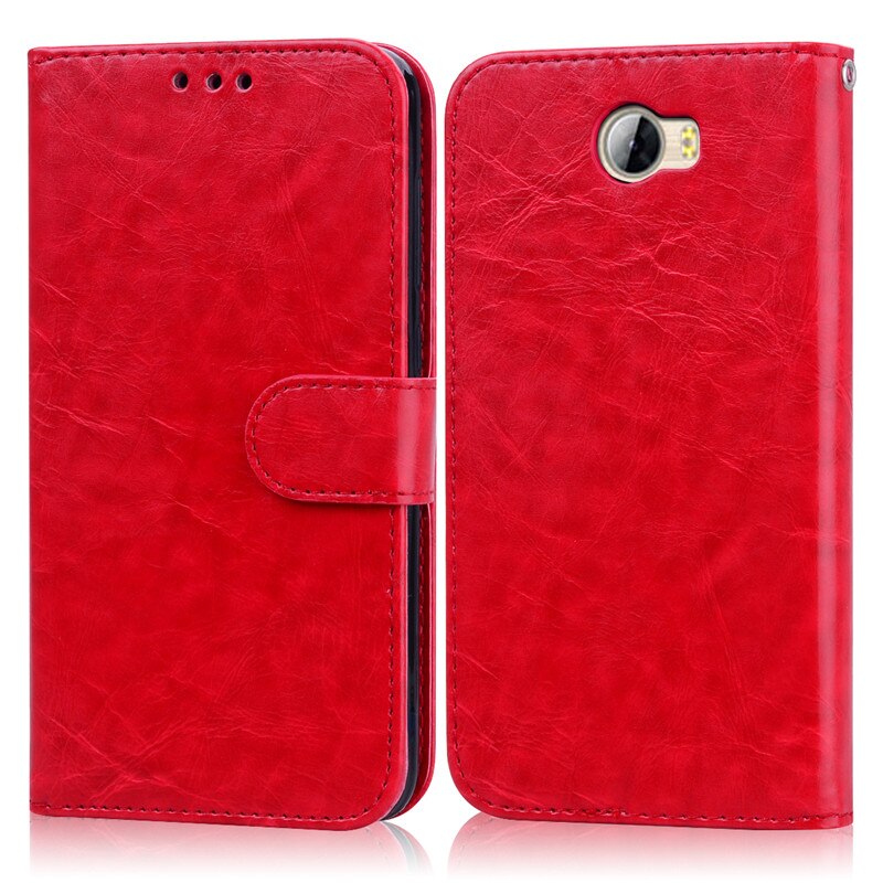 Für Huawei Honor 5A Fall LYO-L21 Leder Brieftasche Flip Telefon Fall Für Huawei Y5 II Y5 2 CUN-U29 CUN-L21 Karte halter Coque Abdeckung: Red