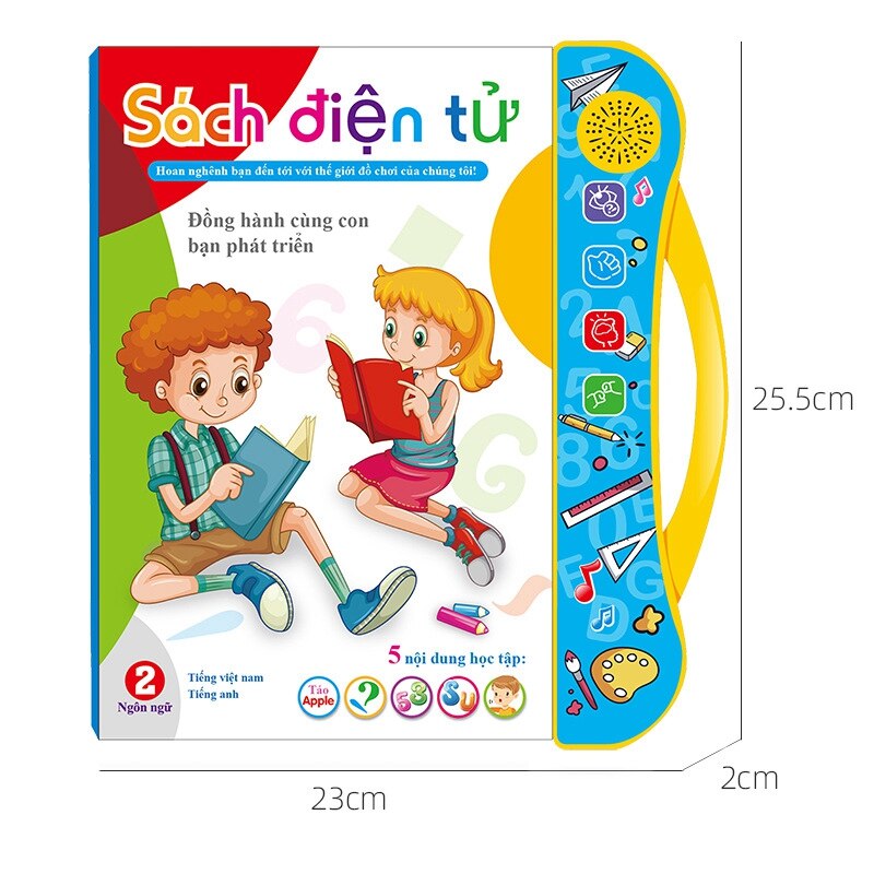 Giocattolo elettronico di educazione precoce del libro della macchina di apprendimento dell'alfabeto della macchina di lettura della lingua inglese vietnamita fonetica elettronica dei bambini