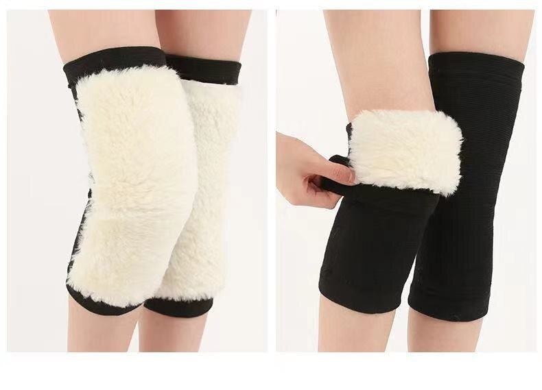 Jambières en laine pour femme, maintien au en hiver