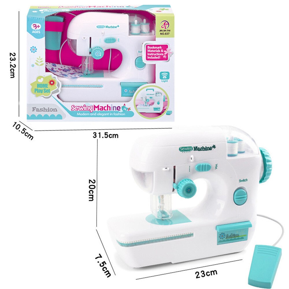 Máquina de coser para niños, máquina de coser eléctrica portátil de escritorio para hacer máscara, Mini máquina de coser