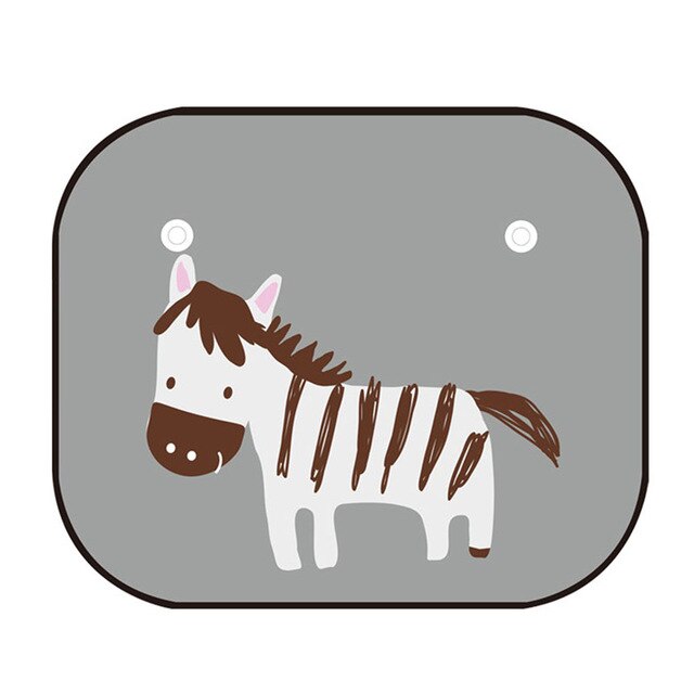 LENTAI Car Side window shade Covers Animal Anti-static For kia Ceed Suzuki grand vitara Citroen xsara picasso Subaru Saab Lada: Horse