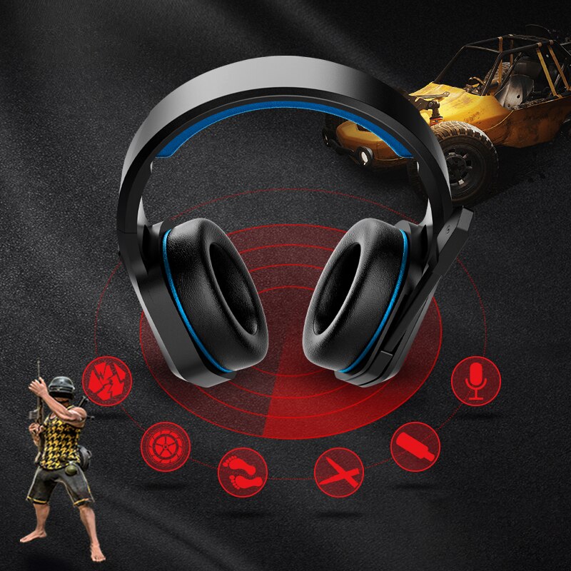 LeTi Gaming Headphones Surround Sound Stereo Game Earphone Wired Helmet Headset RGB Light with HD Microphone For Gamer PC Laptop