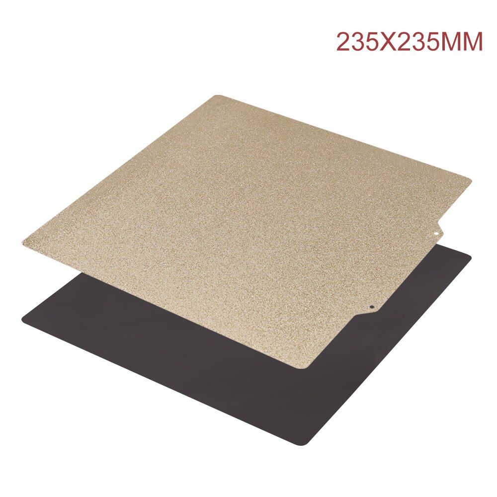 Double Sided PEI Spring Steel Sheet Textured With Magnetic Base 220/235/310mm For 3D Printer Bed: 235x235mm