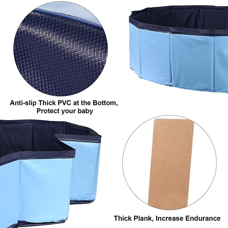 Portable PVC Pet Swimming Pool Leak-Proof Foldable Dog Bathtub For Indoor Outdoor Kiddie Pool Dogs Cat Bathing Tub Pets Products