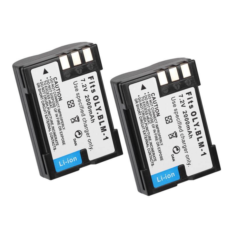 PS-BLM1 BLM-1 PS BLM1 Battery 2000mAh For Olympus C-5060 C-7070 C-8080 E-30 E-300 E-330 E-500 E-510 E-520 E3 Camera Battery: black