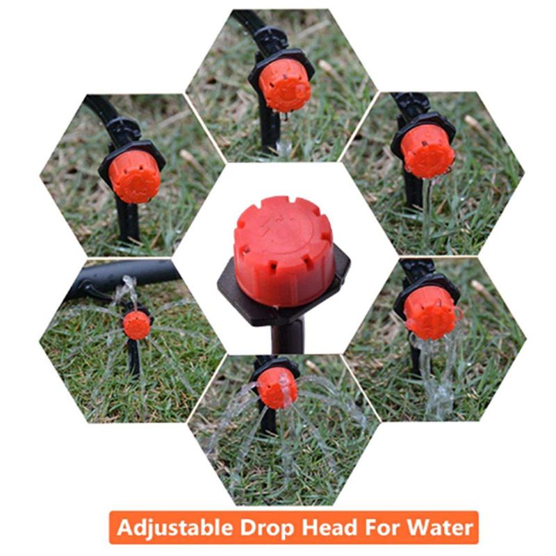 82ft Micro-Drip Irrigation Kits Garden Irrigation kit, 1/4 inch Blank Distribution Tubing Irrigation Sprinkler System Kit DIY Pl