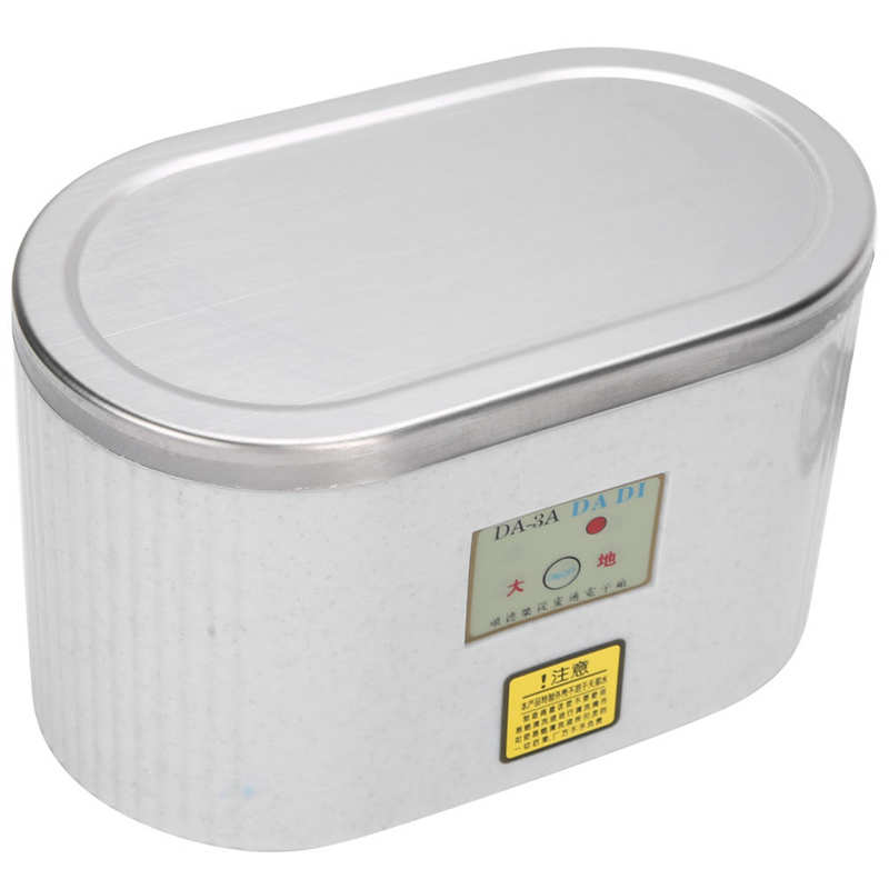 600ml Ultrasonic Cleaner Ultrasound Denture Cleaner Stainless Steel Jewelry Glasses Cleaning Machine With Timer