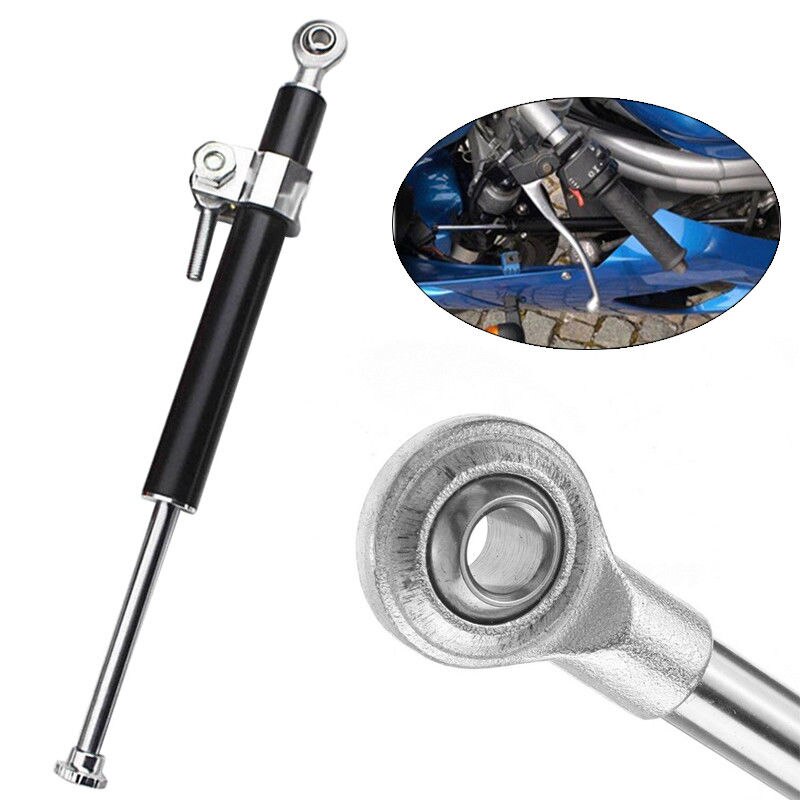 Motorfiets 33cm Aluminium Stuurdemper Stabilizer Staaf 30mm Vork Klem
