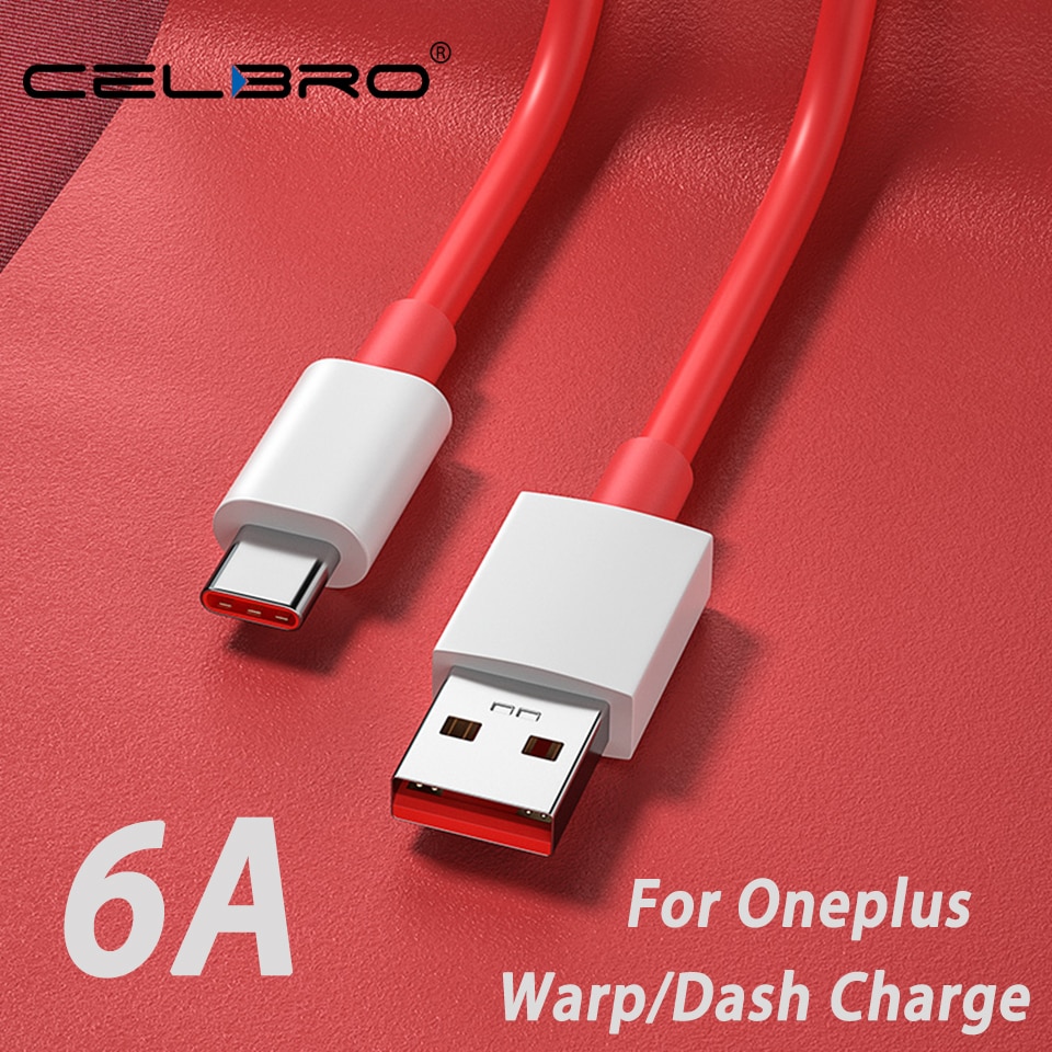 Til oneplus nord warp charge type-c dash kabel 6a hurtig opladning usbc cabo til en plus 8 7 pro 7t 7 t 6t 6 5t warp oplader kabel