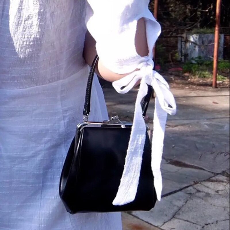 Petit sac à bandoulière en cuir PU pour femmes, pochette à Clip, Mini porte-monnaie et sac à main en cuir souple, fourre-tout à la ,