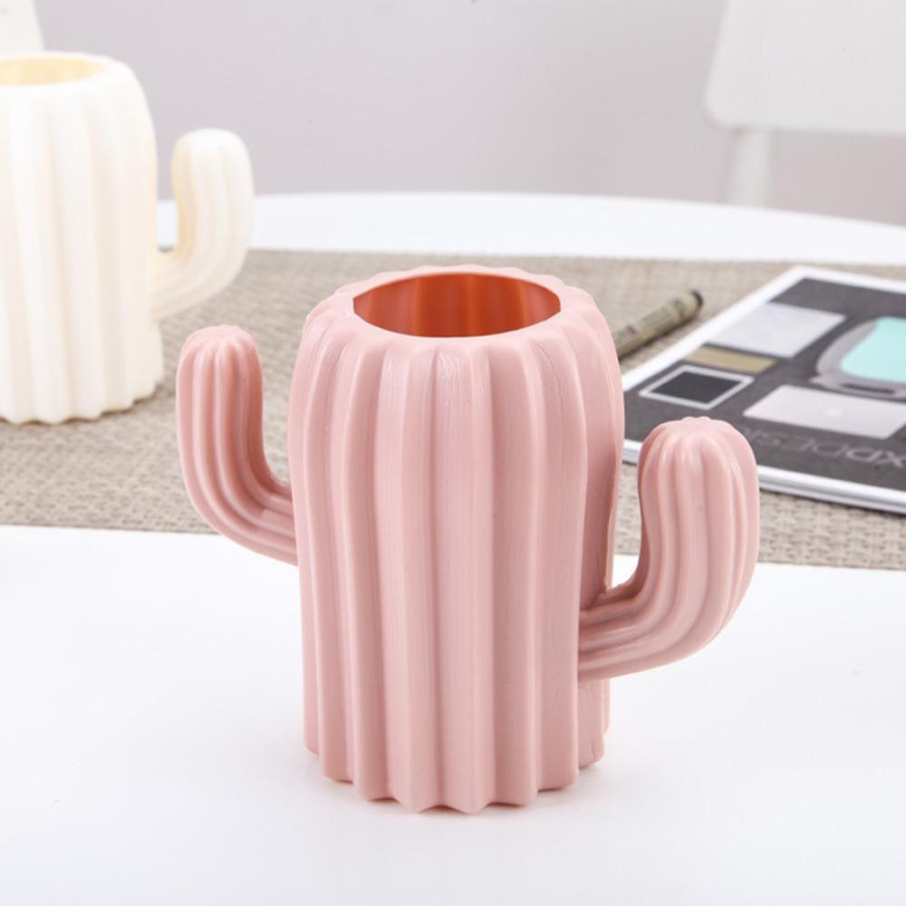 Cactus Desktop Organizer Pen Holder Desktop Organizer School Office Pencil Holder Organizer cute desk accessories