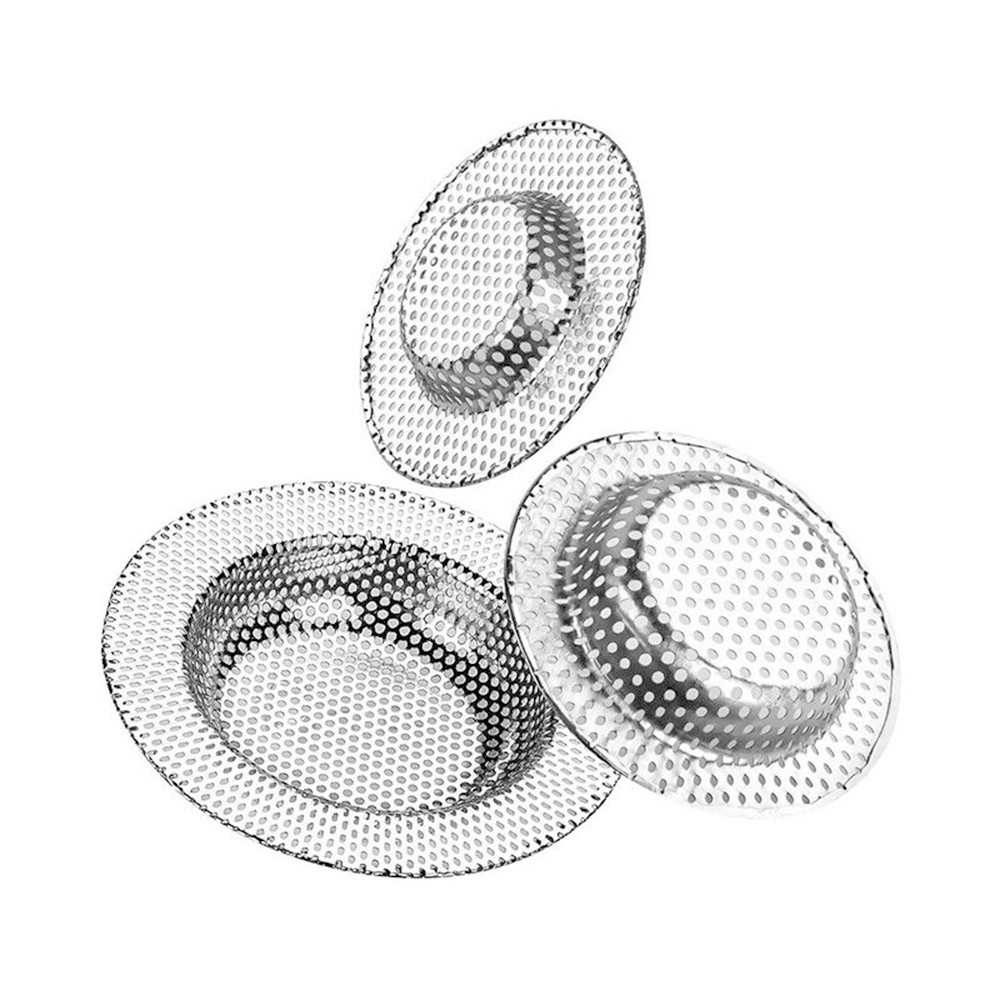 Filtros de fregadero de agua, colador de malla para fregadero, herramienta de cocina, cubierta de desagües de suelo de baño de acero inoxidable, herramientas de tapón de captura de pelo para ducha