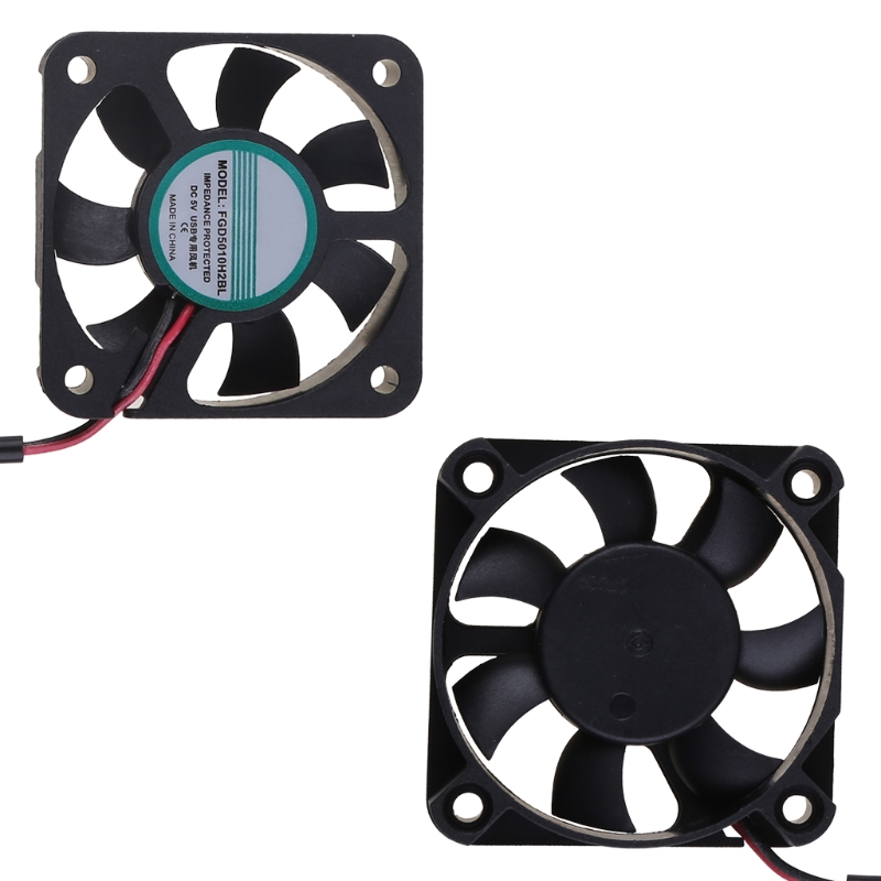 Ventola di raffreddamento silenziosa da 50mm DC DC 5V 0.1A 5010 5012 DC silenzioso senza spazzole per stampante 3D PC Case Fan