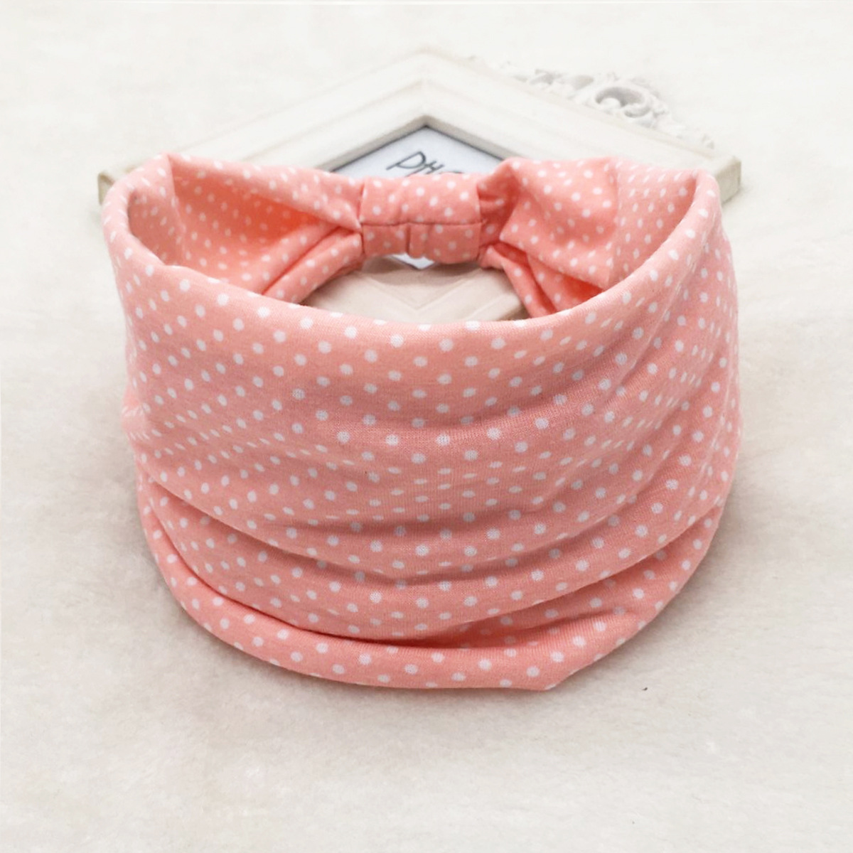 Frugtprint brede hovedbind til kvinder boho knudrede elastiske strandhårbånd til piger hårtilbehør turban bandage: Hvid