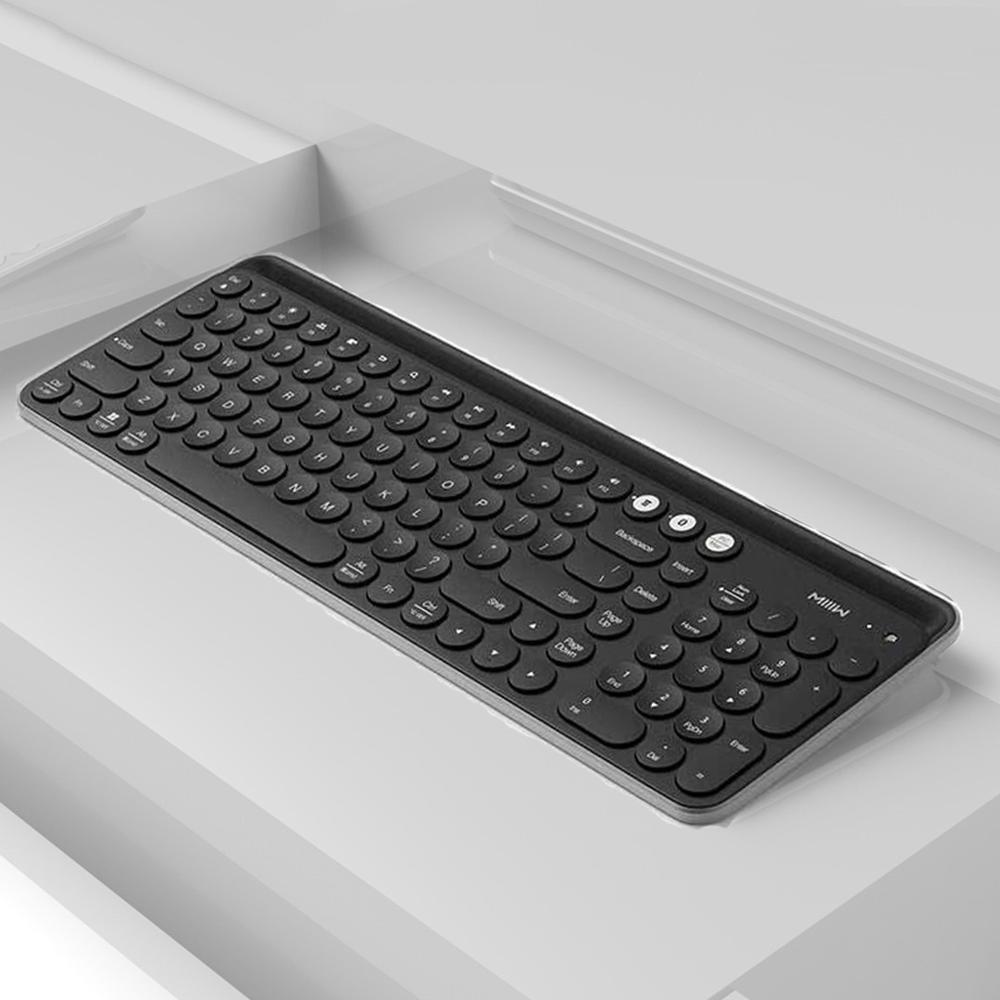 MIIIW Bluetooth 4.0 Dual Mode Keyboard 104 Keys MWBK01 2.4GHz Multi System Compatible Wireless Portable Keyboard