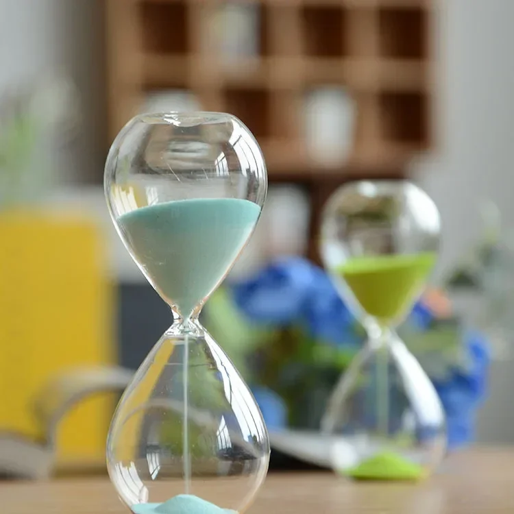 5/15/30/60 Minuten Stundenglas Sanduhr Timer Sanduhr Haushaltsgegenstände Sanduhr Sanduhr Große Home Office Dekor Dusche