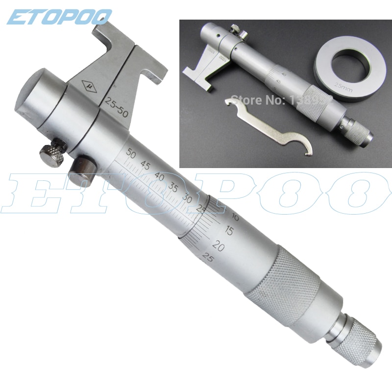 Micrometer caliper gauge 25-50mm Inside Micrometer for inside measurement Good