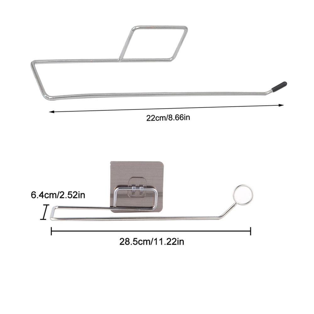 Papieren Handdoek Houder Rvs Plank Geen Boren Opbergrek Voor Keuken Badkamer Wc Handdoekenrek Opslag