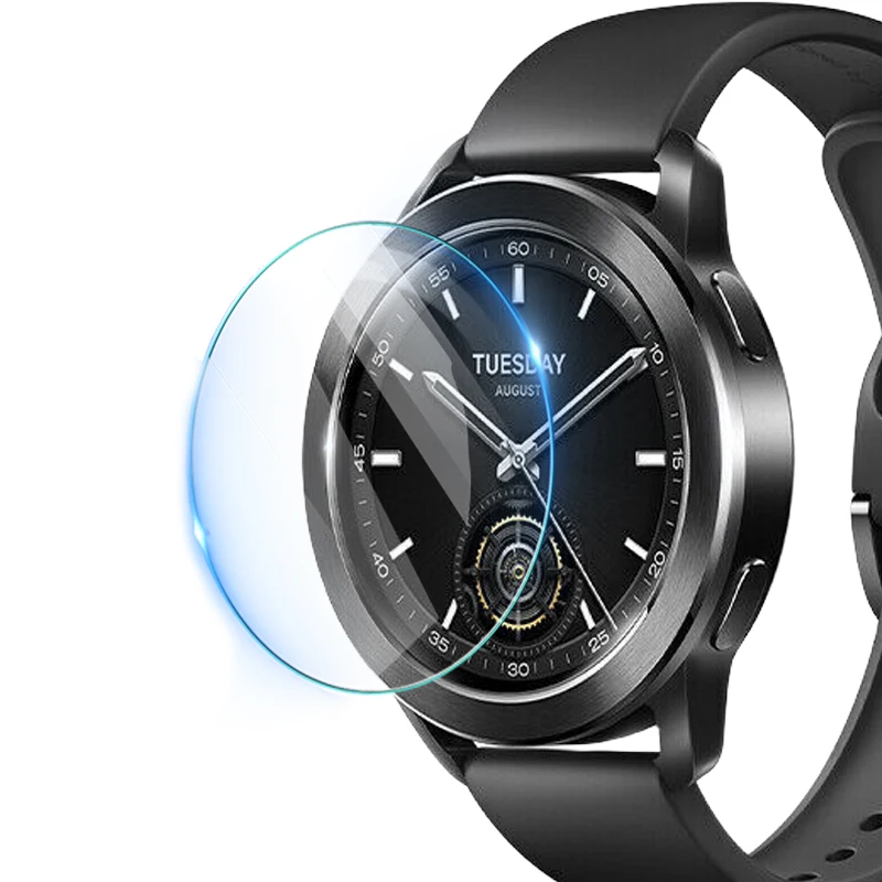 1-5Pcs Tempered Glass For Xiaomi Mi Watch S3 Screen Protector HD Clear Smartwatch Protective Film For Xiaomi Watch S3 Glass: WHITE